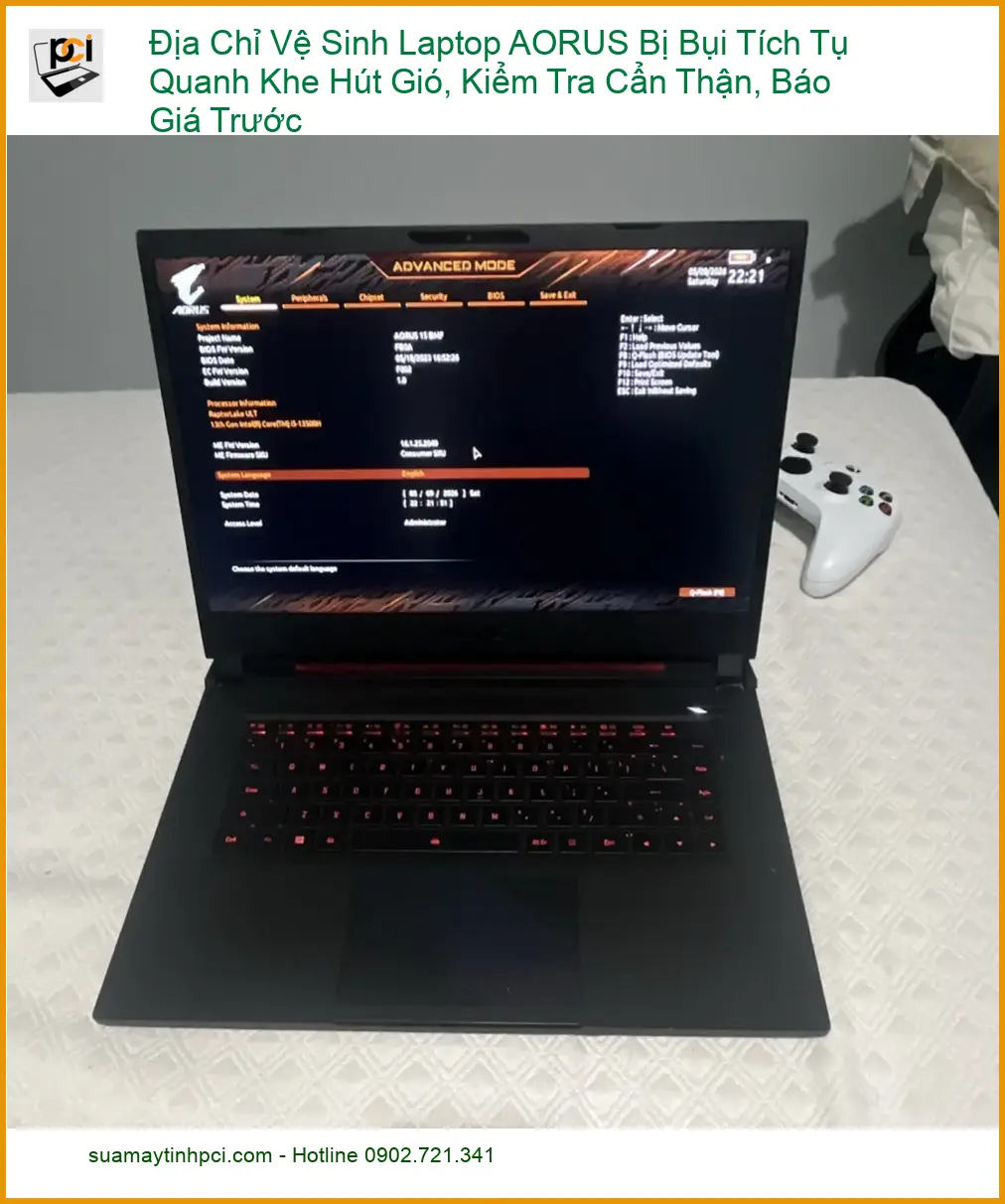 Vệ Sinh Laptop AORUS Bị Bụi – Trung Tâm Uy Tín Lấy Ngay TPHCM