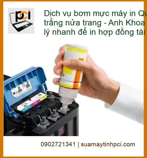Sửa Chữa Nạp Mực Máy In Quận 2 lỗi trắng nửa trang – Xử lý gấp