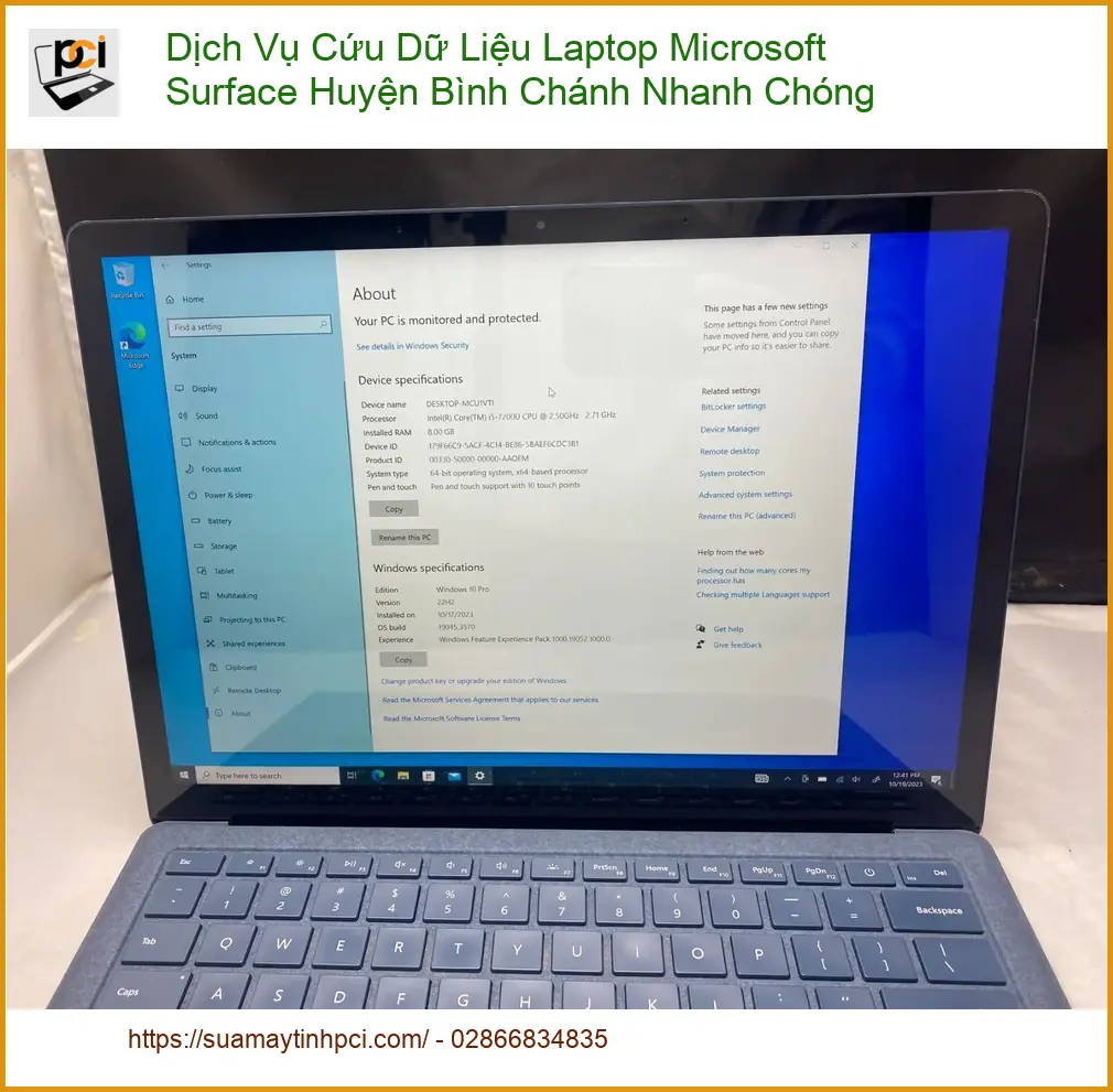 Khôi Phục Dữ Liệu Laptop Surface Bình Chánh – Dịch vụ cấp tốc