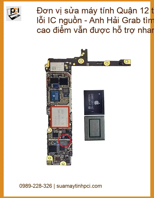 Sửa máy tính Quận 12 lỗi IC nguồn tại chỗ – Thợ hỗ trợ nhanh giờ cao điểm