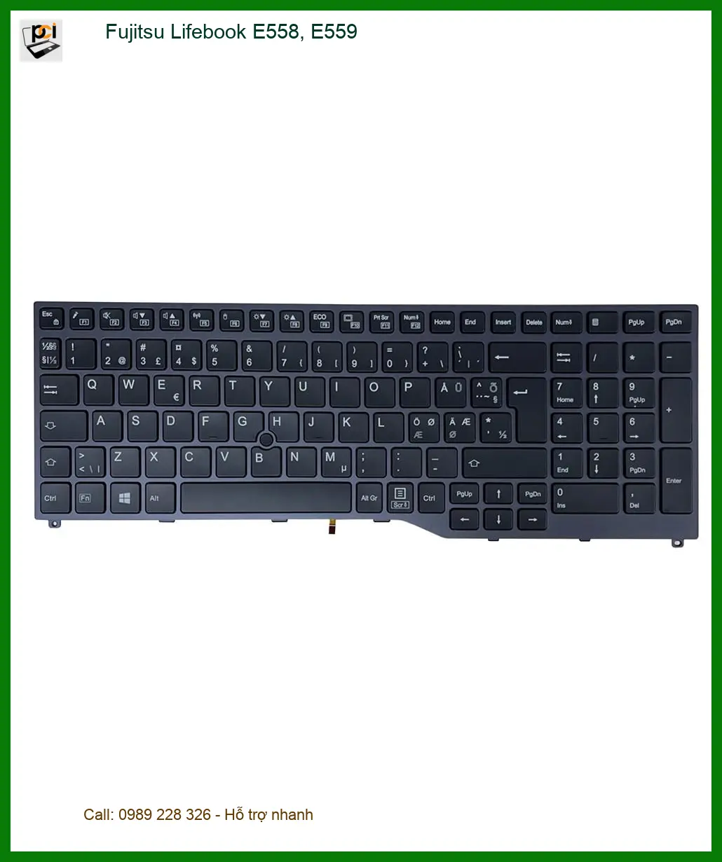 Bàn phím Laptop Fujitsu E558, E559 - Thay Mới Lấy Liền, Ưu Đãi Trong Ngày