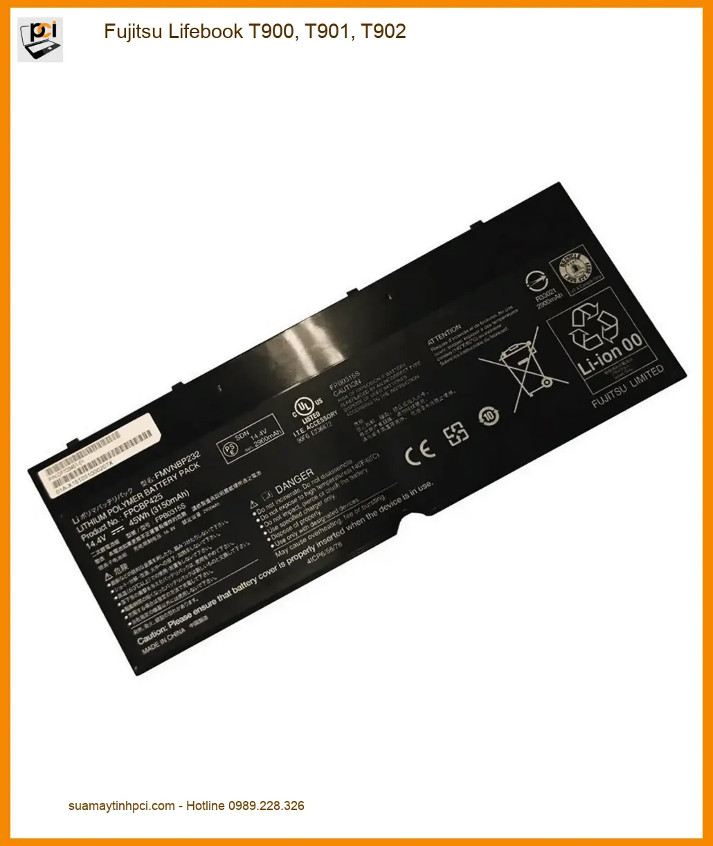 Pin Laptop Fujitsu Lifebook T900, T901, T902 - Cửa Hàng Thay Giá Rẻ, Gần Đây