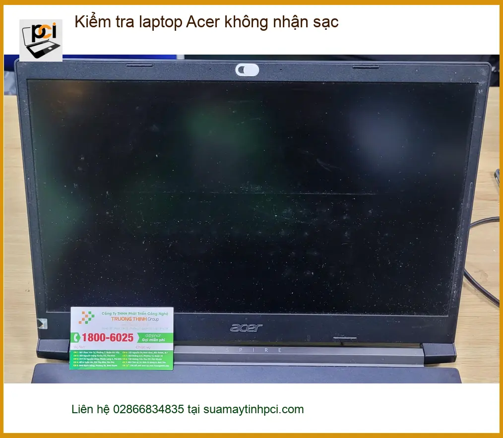 Chị Mai nhân viên văn phòng: Sửa laptop Acer không nhận sạc Quận Bình Tân ảnh thực tế 1