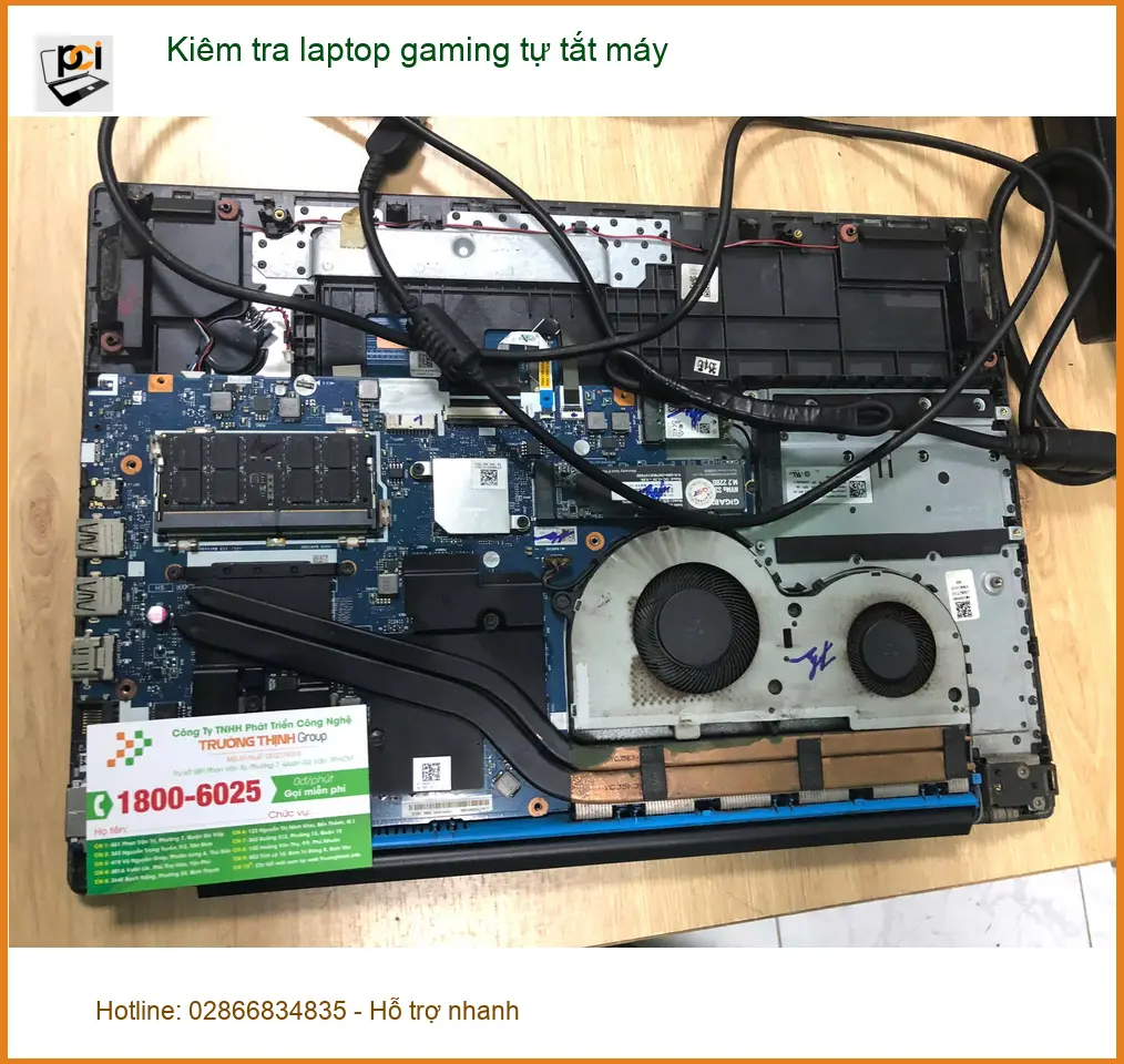 Dịch vụ khắc phục laptop gaming tự tắt máy Quận Bình Tân – Chú Hưng kiểm tra máy