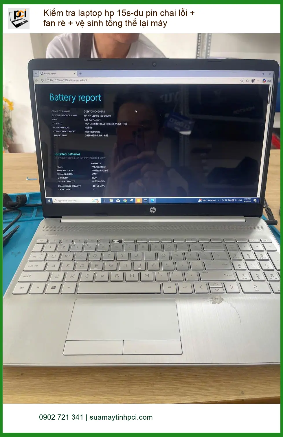 Trung tâm sửa laptop hp 15s-du Quận Phú Nhuận - Anh Hùng IT ảnh thực tế 1
