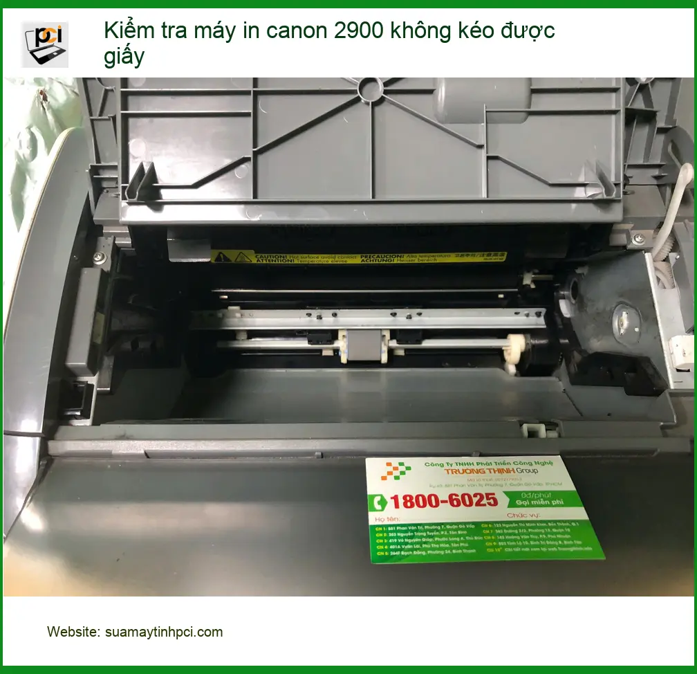 Chị Thúy tìm dịch vụ sửa máy in Canon 2900 không kéo giấy Q. Bình Tân