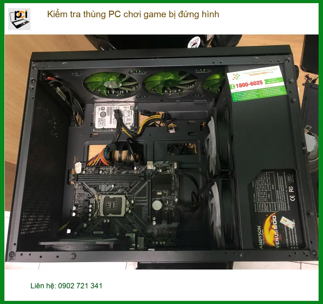 Bạn Minh streamer game tìm chỗ kiểm tra thùng PC chơi game bị đứng hình Quận Bình Tân