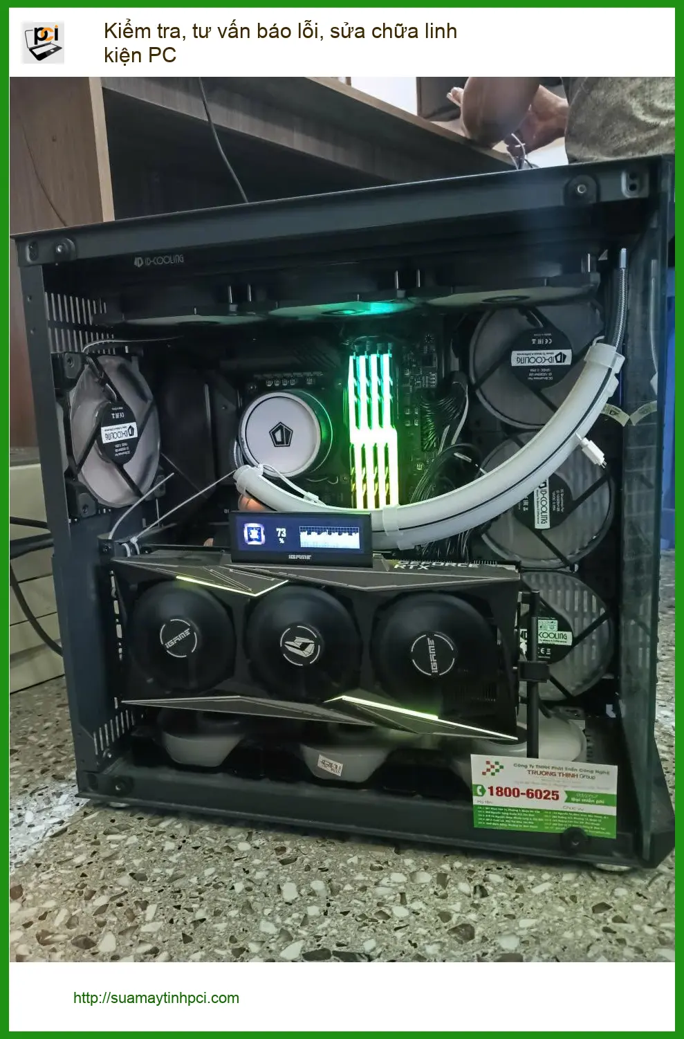 Chị Loan tìm trung tâm kiểm tra, sửa chữa linh kiện PC Quận 7 uy tín ảnh thực tế 1