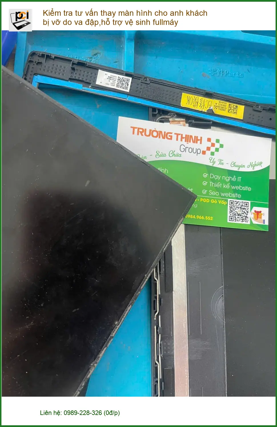 Dịch vụ thay màn hình điện thoại Quận Phú Nhuận - Anh Long làm rơi bể màn ảnh thực tế 2