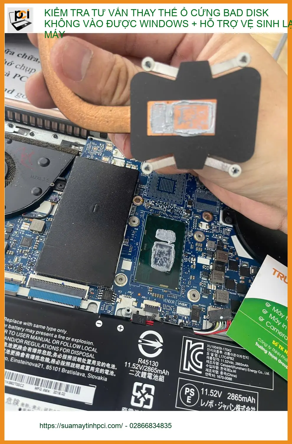 Chú Phước tìm Dịch vụ Thay ổ cứng bad disk, vệ sinh máy Quận Phú Nhuận uy tín