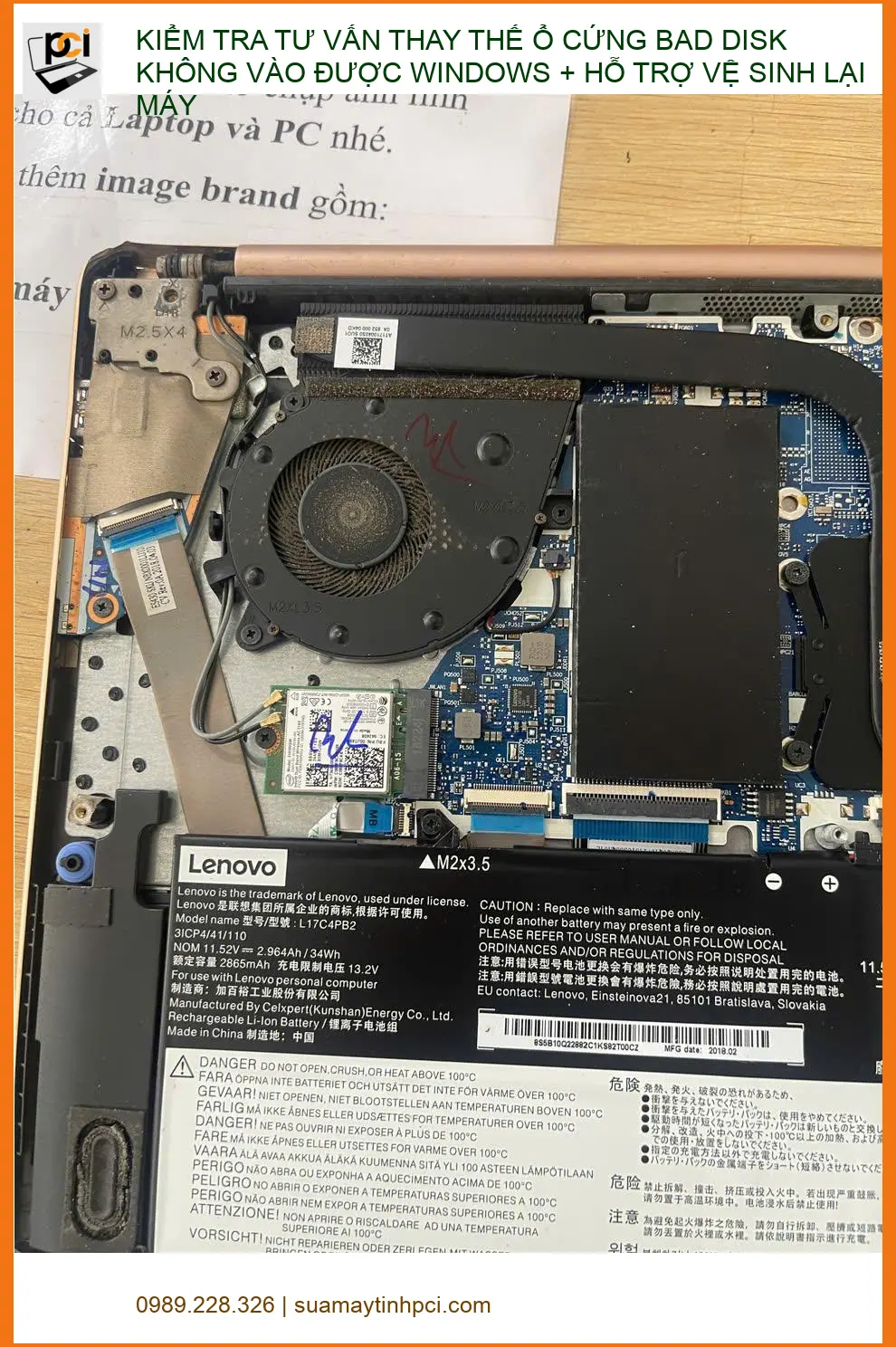 Chú Phước tìm Dịch vụ Thay ổ cứng bad disk, vệ sinh máy Quận Phú Nhuận uy tín ảnh thực tế 2