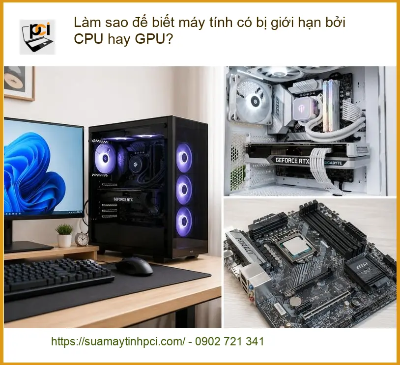 PC Làm sao biết máy tính bị giới hạn CPU hay GPU? – Hỗ trợ PCI