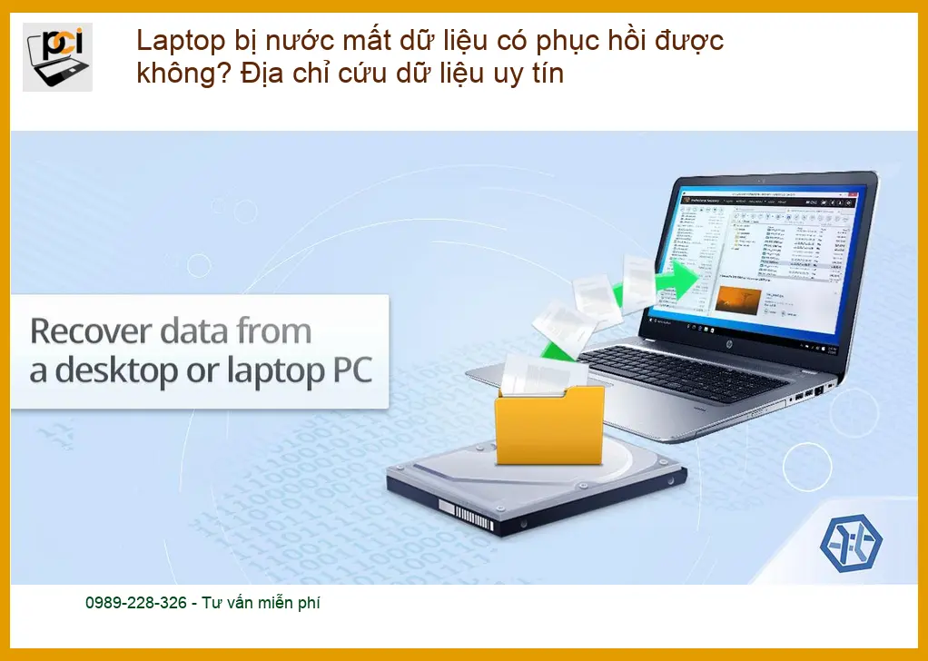 Khôi phục dữ liệu laptop bị nước mất dữ liệu – Trung tâm cứu uy tín