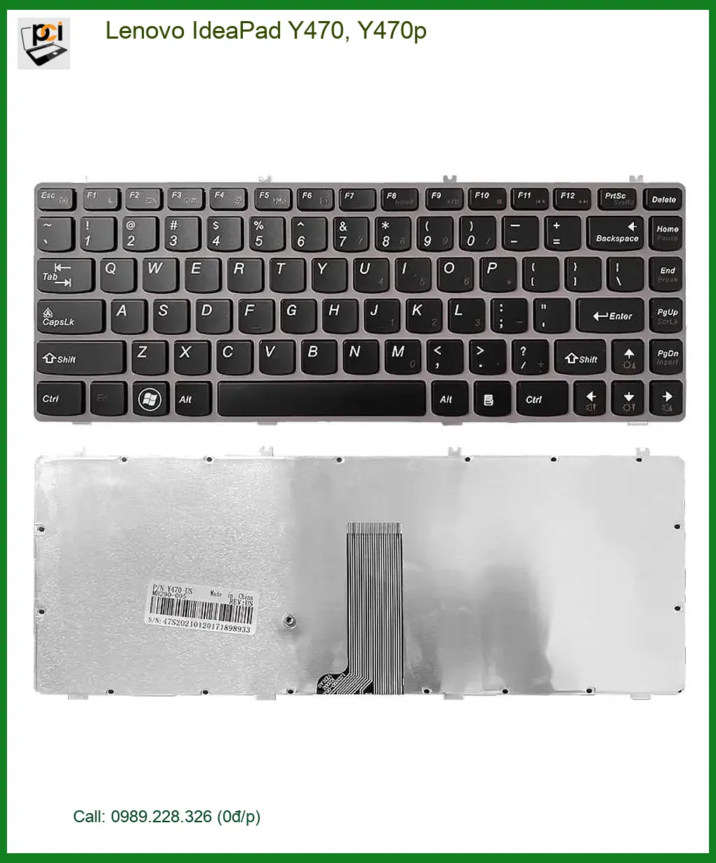 Bàn phím Laptop Lenovo Y470 - Thay Giá Rẻ Lấy Liền Gần Đây