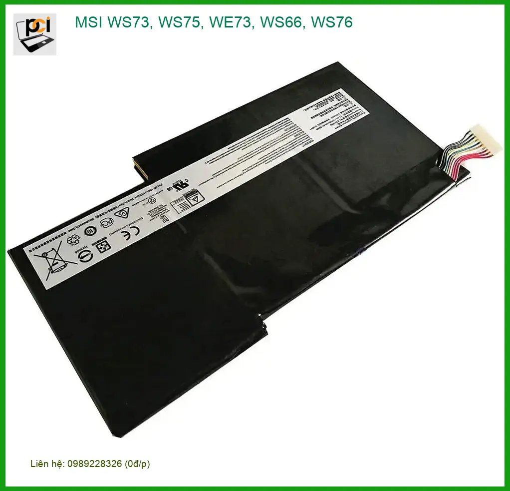 Pin Laptop MSI WS73, WS75, WE73, WS66, WS76 - Cửa Hàng Gần Đây | Giá Rẻ