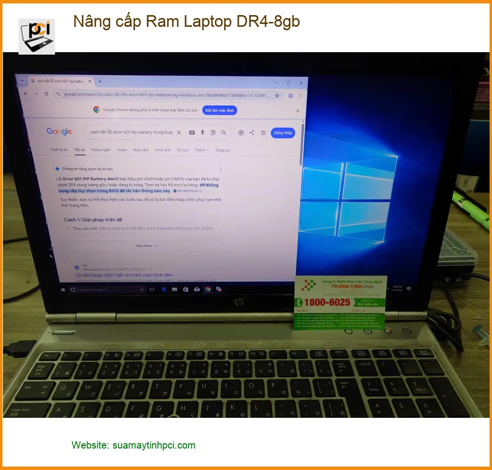 Chị Hạnh thiết kế tìm chỗ nâng cấp Ram Laptop DR4-8gb Quận 7 lấy ngay ảnh thực tế 1
