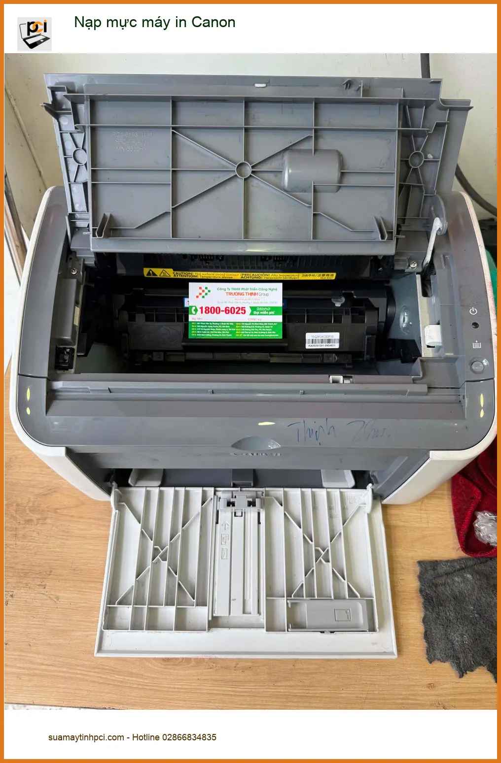 Chị Phượng kế toán trưởng tìm Dịch vụ đổ mực máy in Canon Quận 7 uy tín