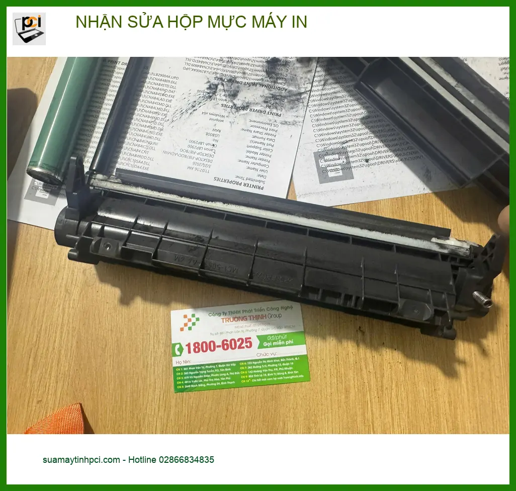 Trung tâm Sửa Hộp Mực Máy In Quận Tân Bình Lấy Liền - Chị Thảo Khắc phục lỗi lem mực ảnh thực tế 1