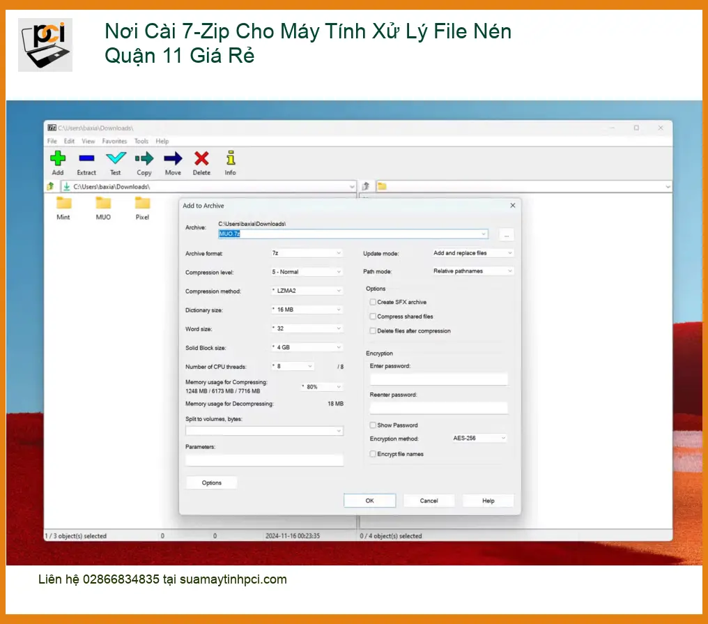 Cài Đặt Máy Tính Nơi 7-Zip Quận 11 – Dịch vụ tận nơi, giá rẻ