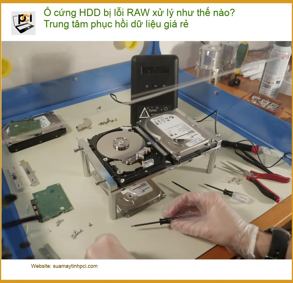Khôi Phục Dữ Liệu Ổ cứng HDD bị lỗi RAW – Trung tâm uy tín TPHCM