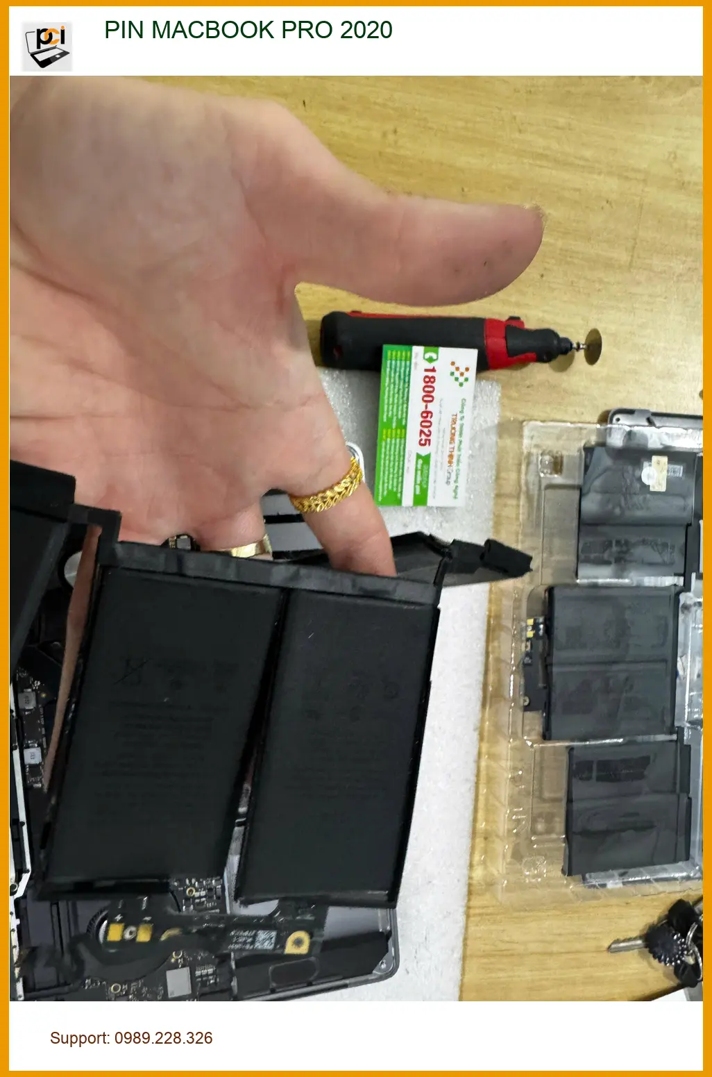 Trung tâm thay PIN Macbook Pro 2020 Quận 10 lấy liền - Anh Huy review ảnh thực tế 2