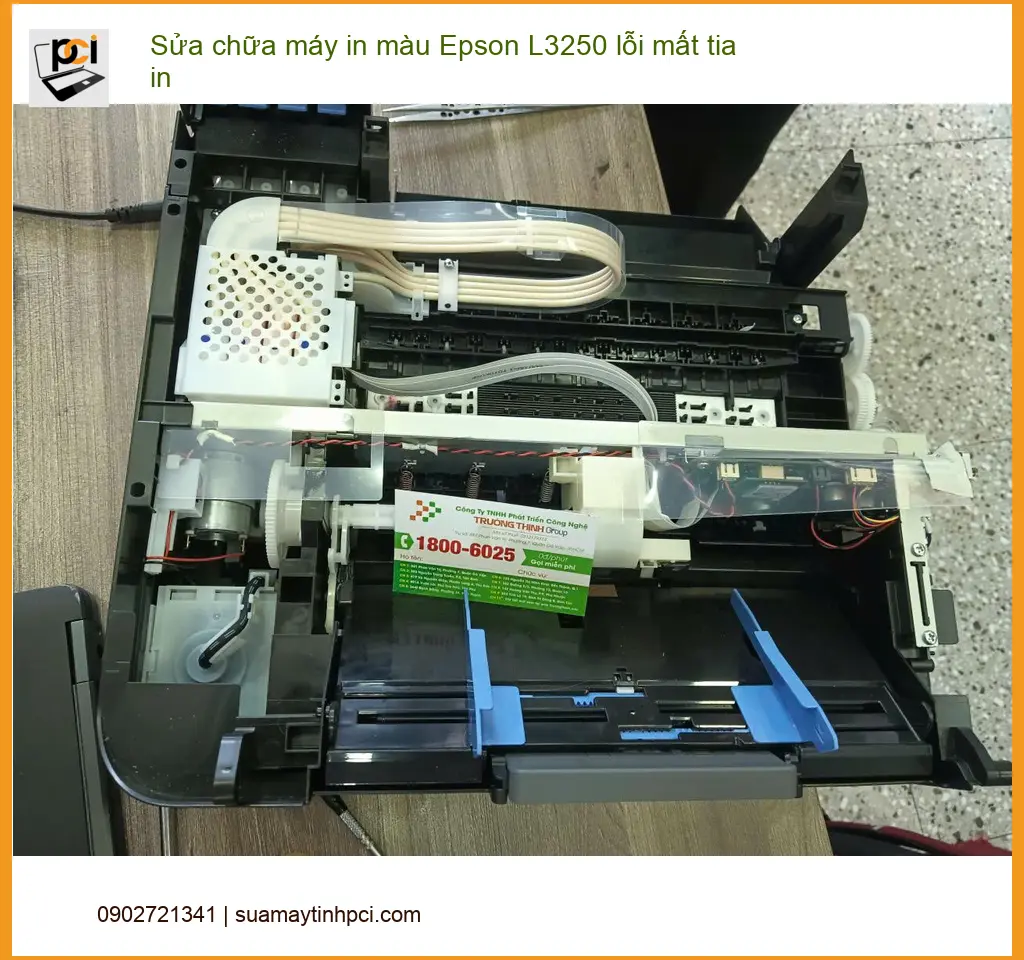 Anh Tân xử lý máy in Epson L3250 lỗi mất tia in Quận 7 – Nhanh, uy tín