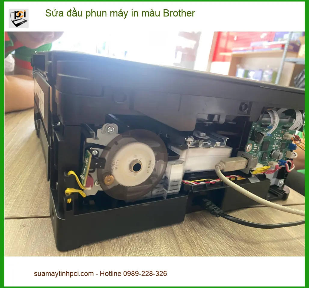 Dịch vụ sửa đầu phun máy in màu Brother Quận 7 – Chị Thanh gặp sự cố in mờ