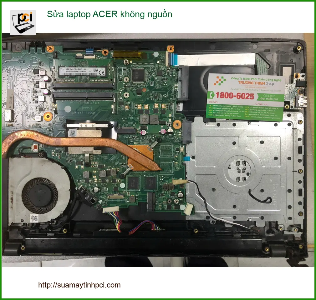Chị Nguyệt lo lắng: Sửa laptop ACER không nguồn Quận Bình Tân lấy liền ảnh thực tế 1