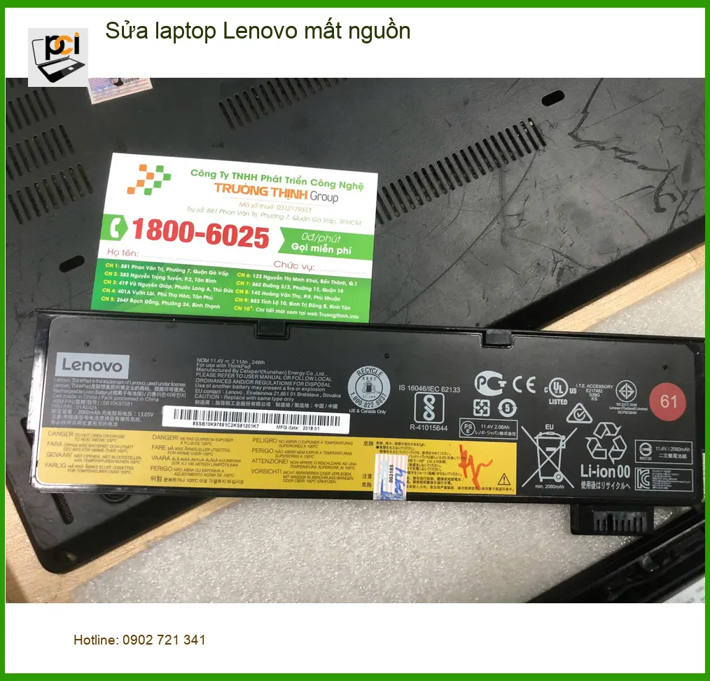 Anh Khải chia sẻ trung tâm sửa laptop Lenovo mất nguồn Quận Bình Tân uy tín ảnh thực tế 1
