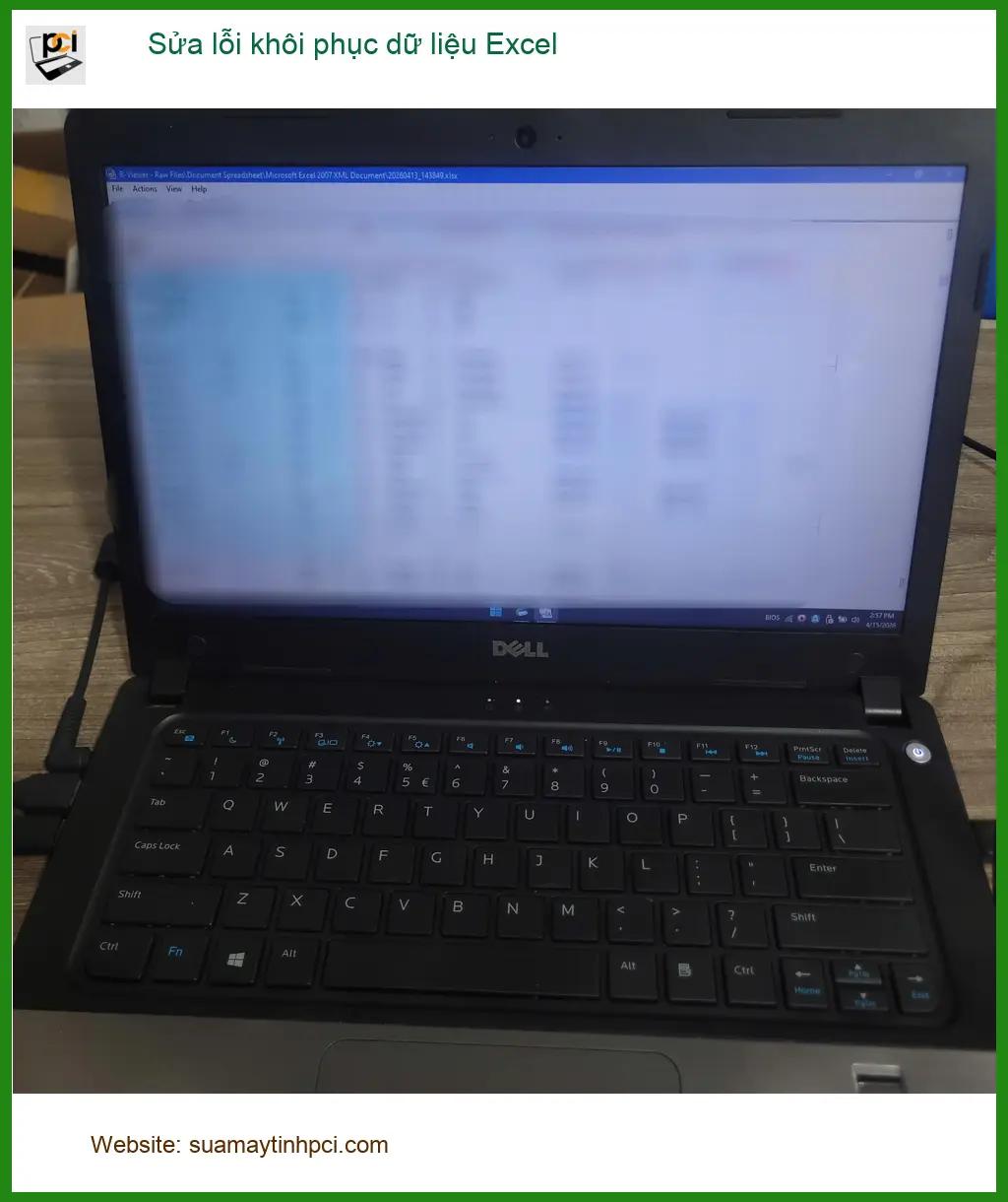 Chị Thảo kế toán gặp sự cố file Excel tìm trung tâm khôi phục dữ liệu Quận Tân Bình