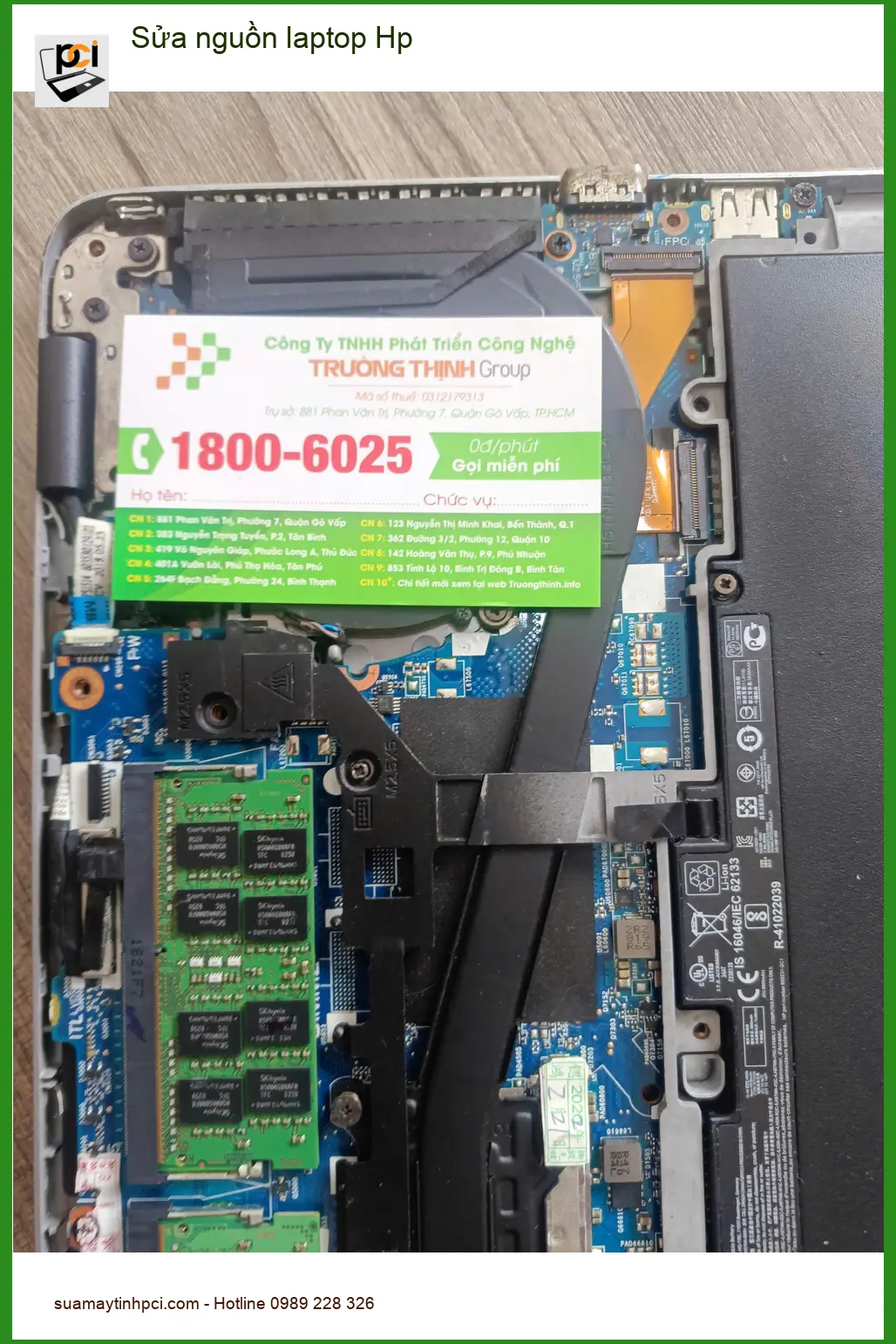 Anh Khang review trung tâm sửa nguồn laptop Hp Quận Tân Phú lấy liền