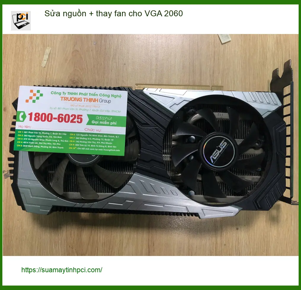 Địa điểm sửa nguồn, thay fan VGA 2060 Quận Bình Tân Anh Quang tin tưởng ảnh thực tế 1