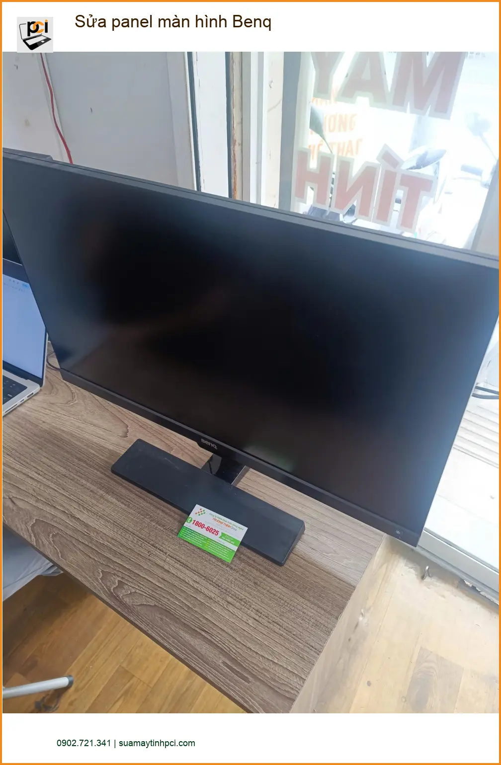 Chị Thảo ở Tân Phú lo lắng vì panel màn hình Benq bị tối đen