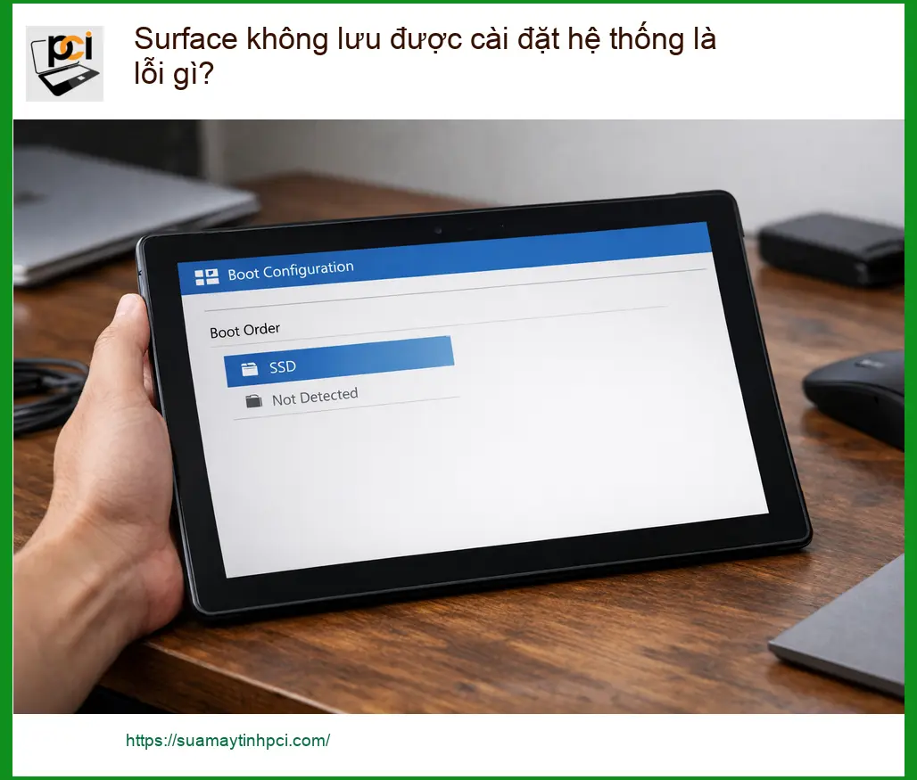 Surface không lưu được cài đặt hệ thống – Trung tâm hỗ trợ gần đây