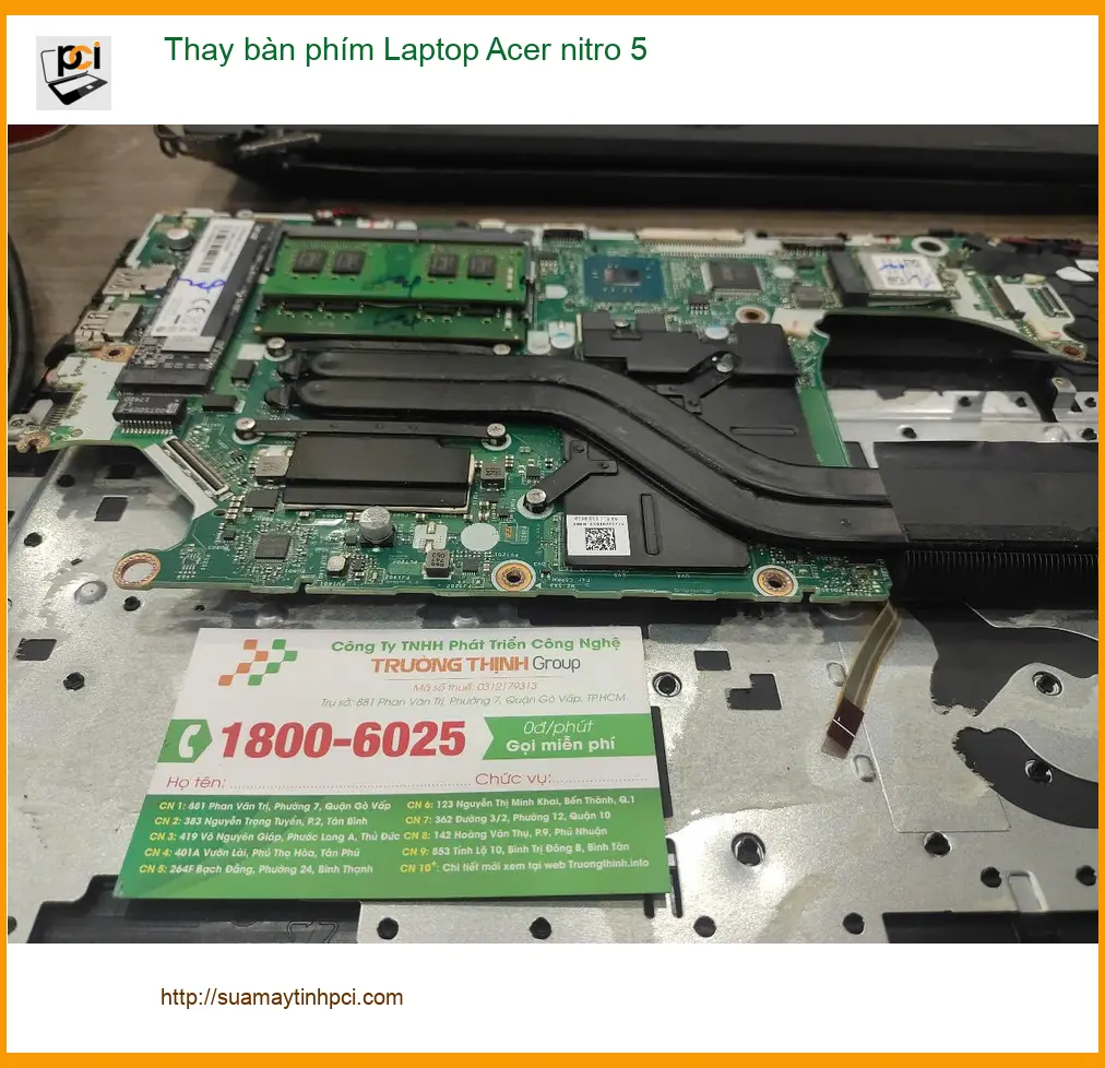 Dịch vụ Thay bàn phím Laptop Acer Nitro 5 Quận 7 – Anh Kiên sửa nhanh ảnh thực tế 2