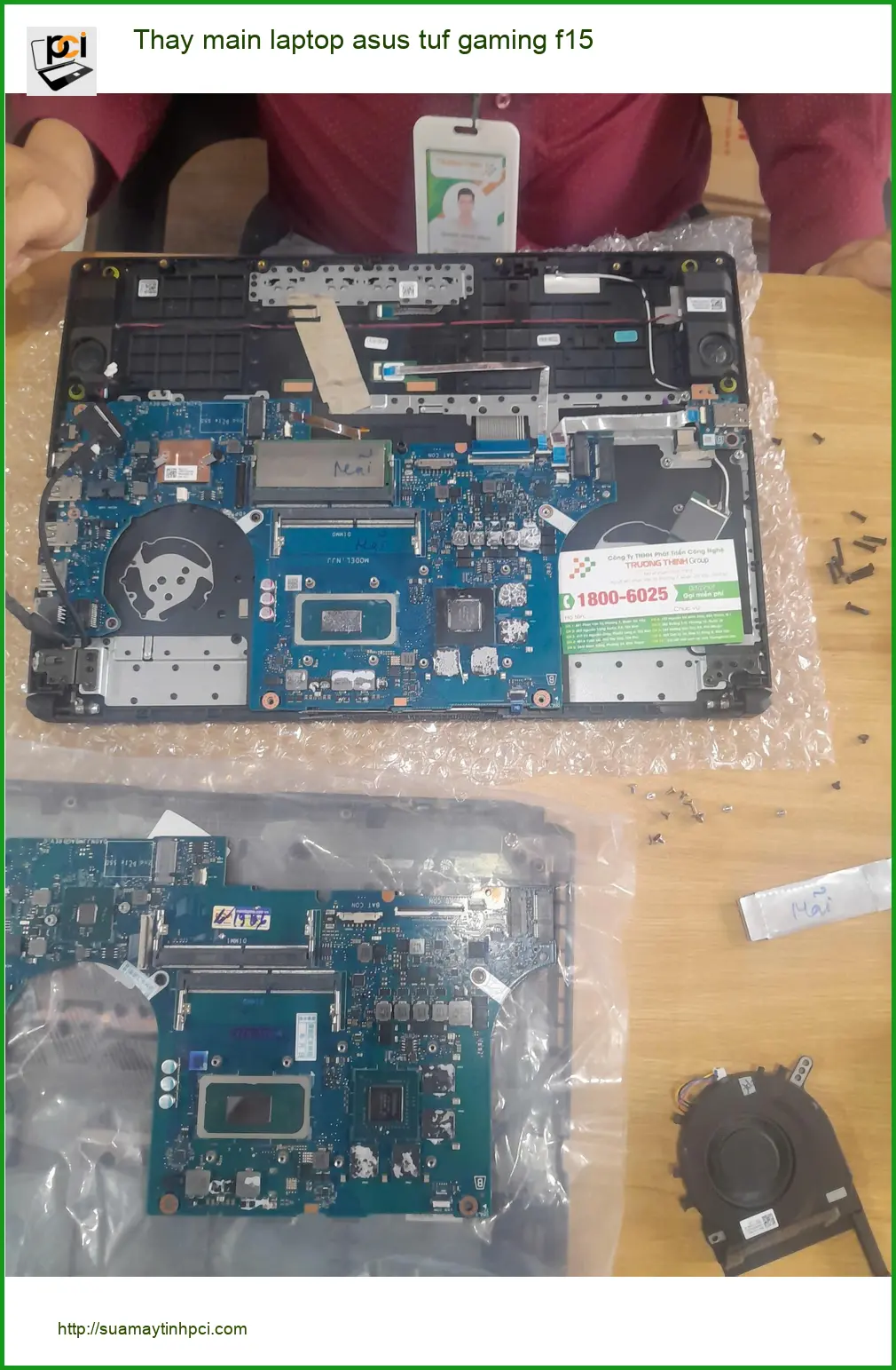 Anh Tùng kiến trúc sư tìm địa điểm thay main laptop Asus TUF Gaming F15 Quận Tân Bình