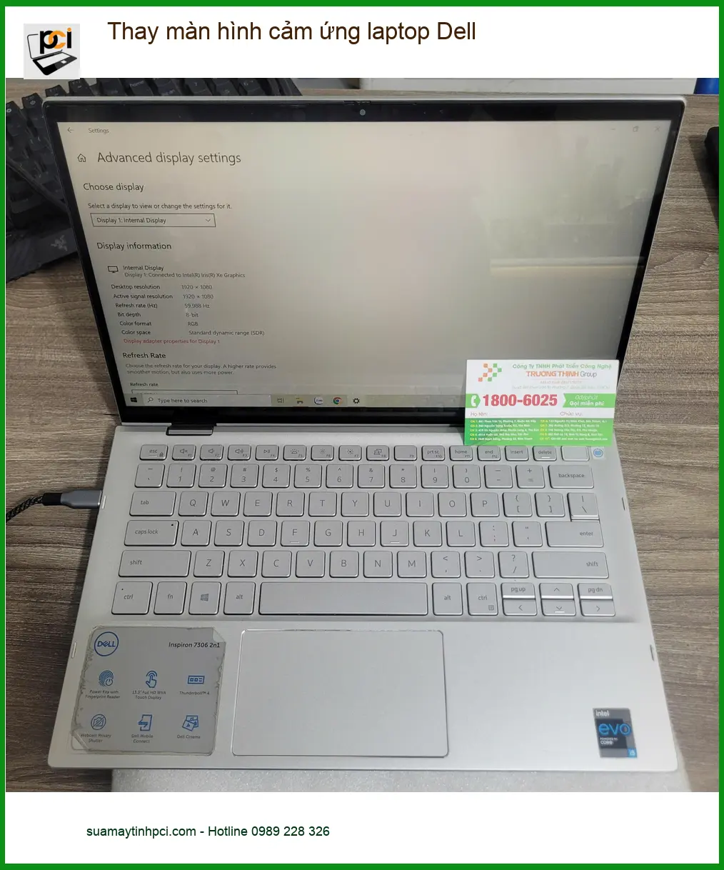 Bạn Phúc sinh viên – Thay màn hình cảm ứng laptop Dell Quận Tân Bình