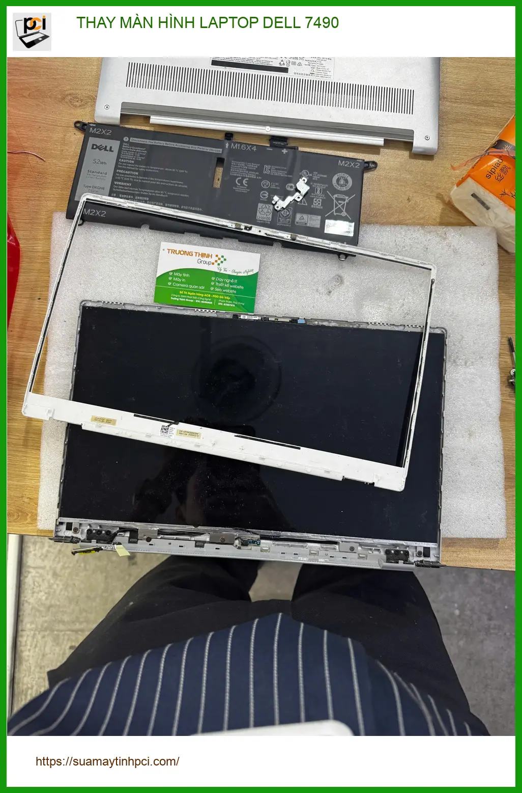Anh Khoa kiến trúc sư review trung tâm thay màn hình laptop Dell 7490 Quận 10 ảnh thực tế 1