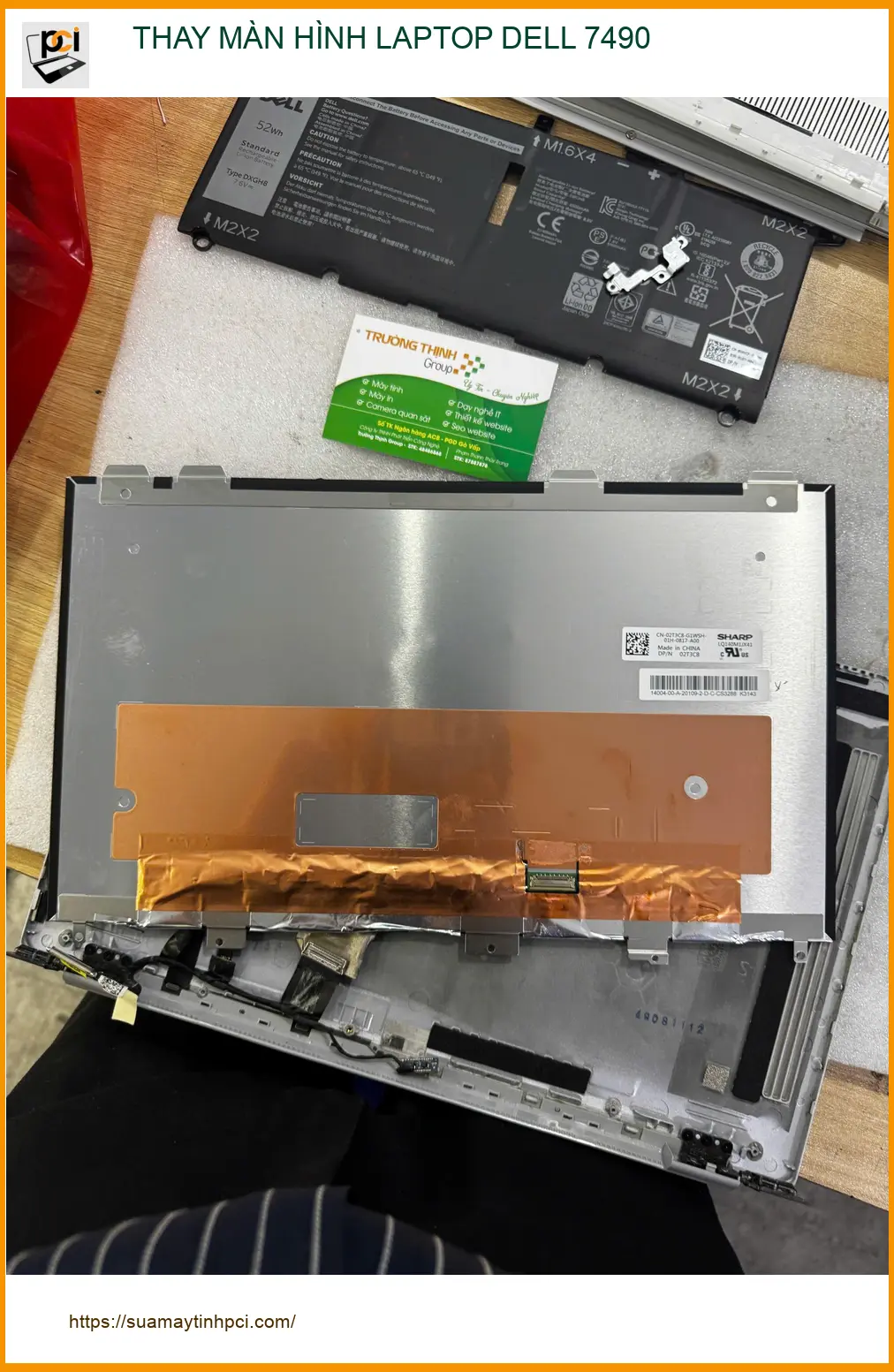 Anh Khoa kiến trúc sư review trung tâm thay màn hình laptop Dell 7490 Quận 10 ảnh thực tế 2