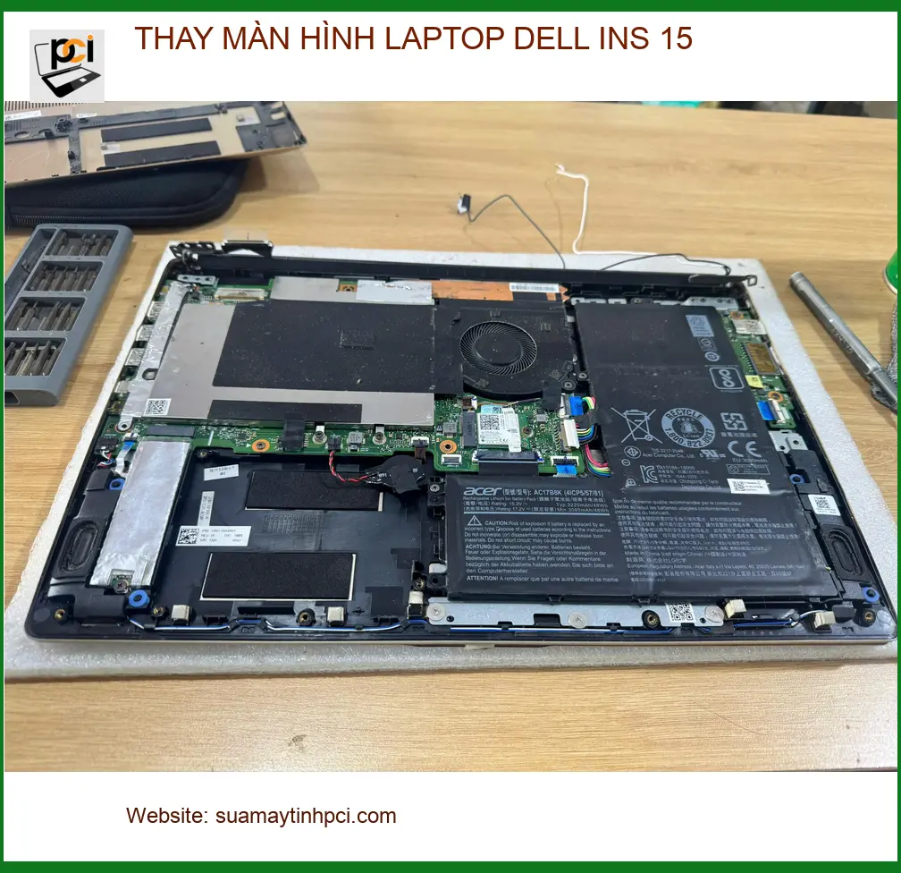 Dịch vụ thay màn hình laptop Dell Ins 15 Quận Tân Bình - Chú Thắng thợ điện lạnh cần gấp ảnh thực tế 1