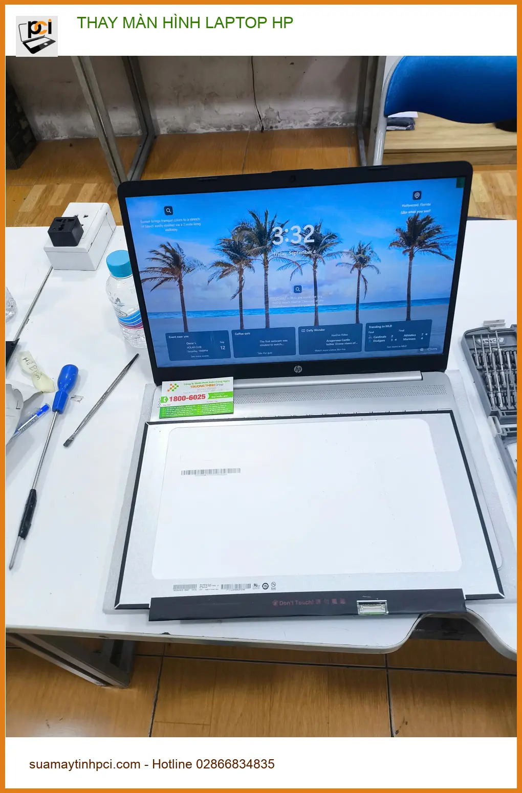 Bạn Khánh ở Gò Vấp tìm dịch vụ thay màn hình laptop HP chất lượng