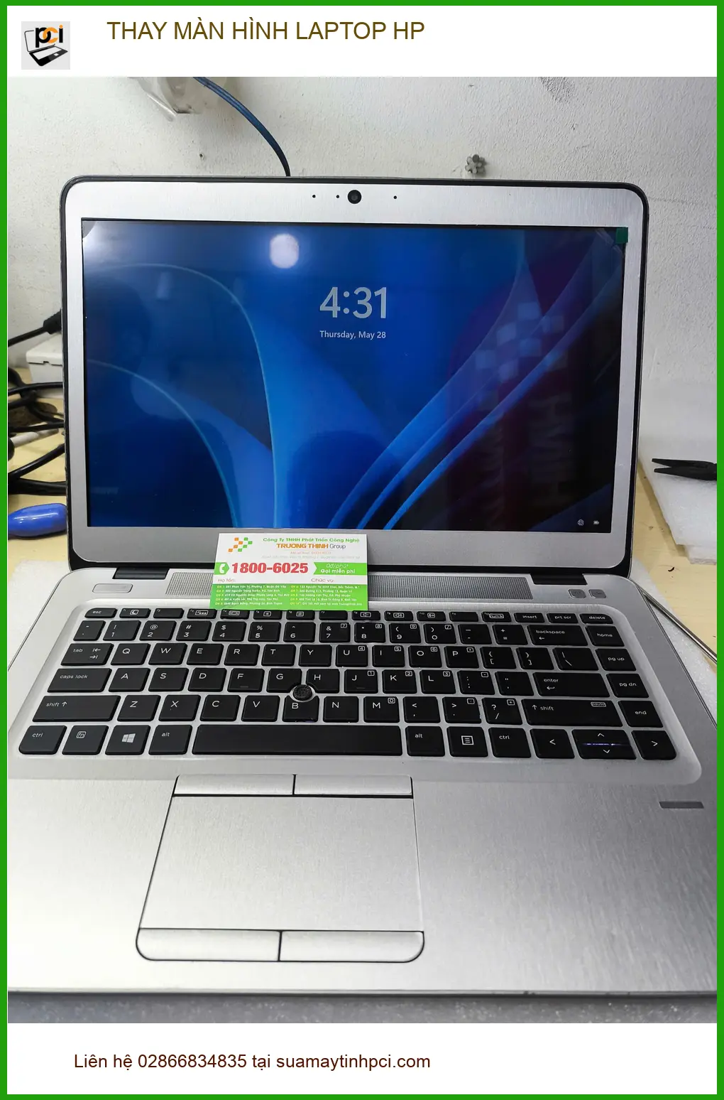 Anh Thịnh kỹ sư IT tìm trung tâm Thay màn hình Laptop HP Gò Vấp uy tín ảnh thực tế 1