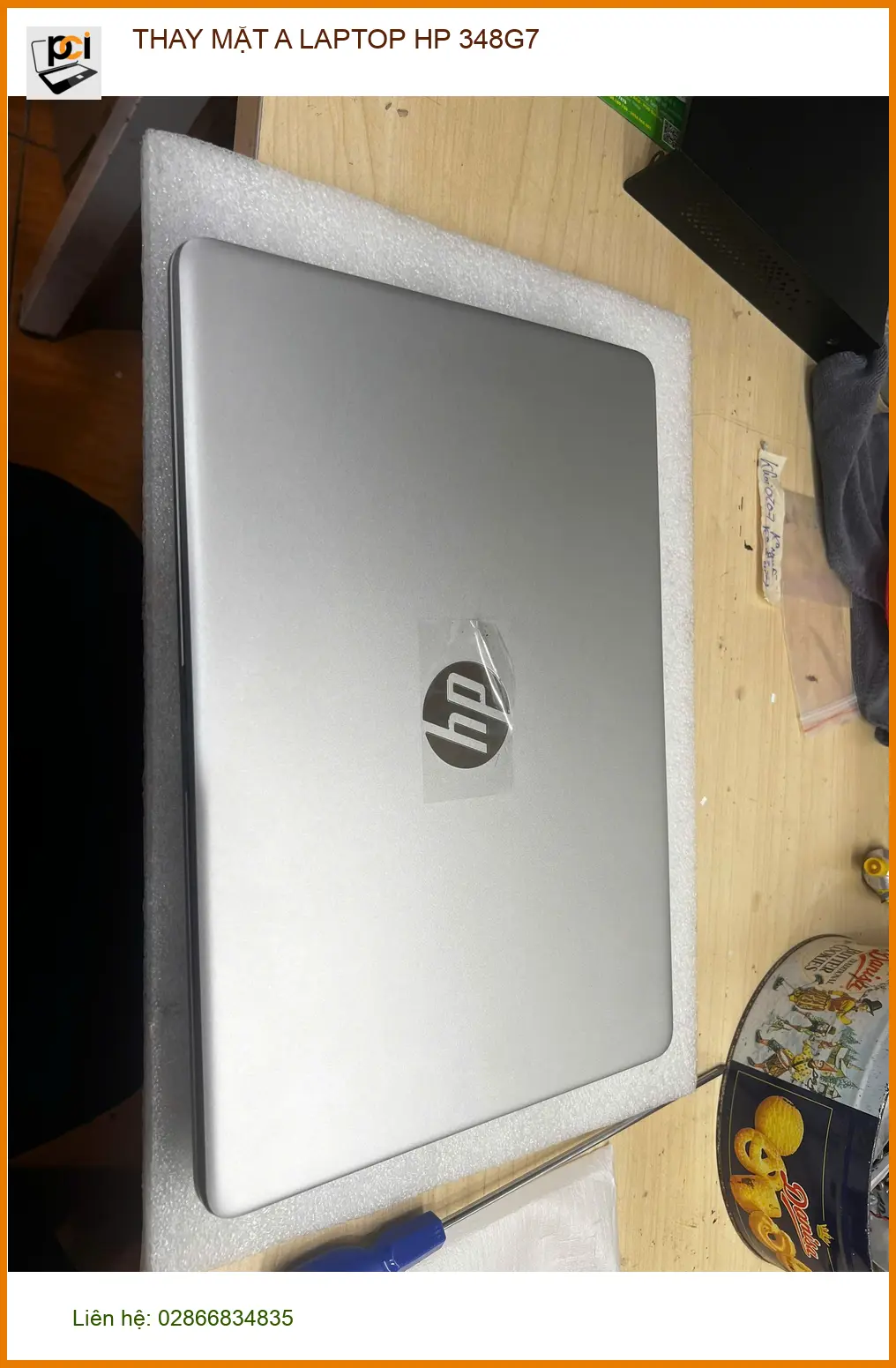 Dịch vụ thay mặt A laptop HP 348G7 Quận Gò Vấp - Anh Minh làm việc tự do review ảnh thực tế 1