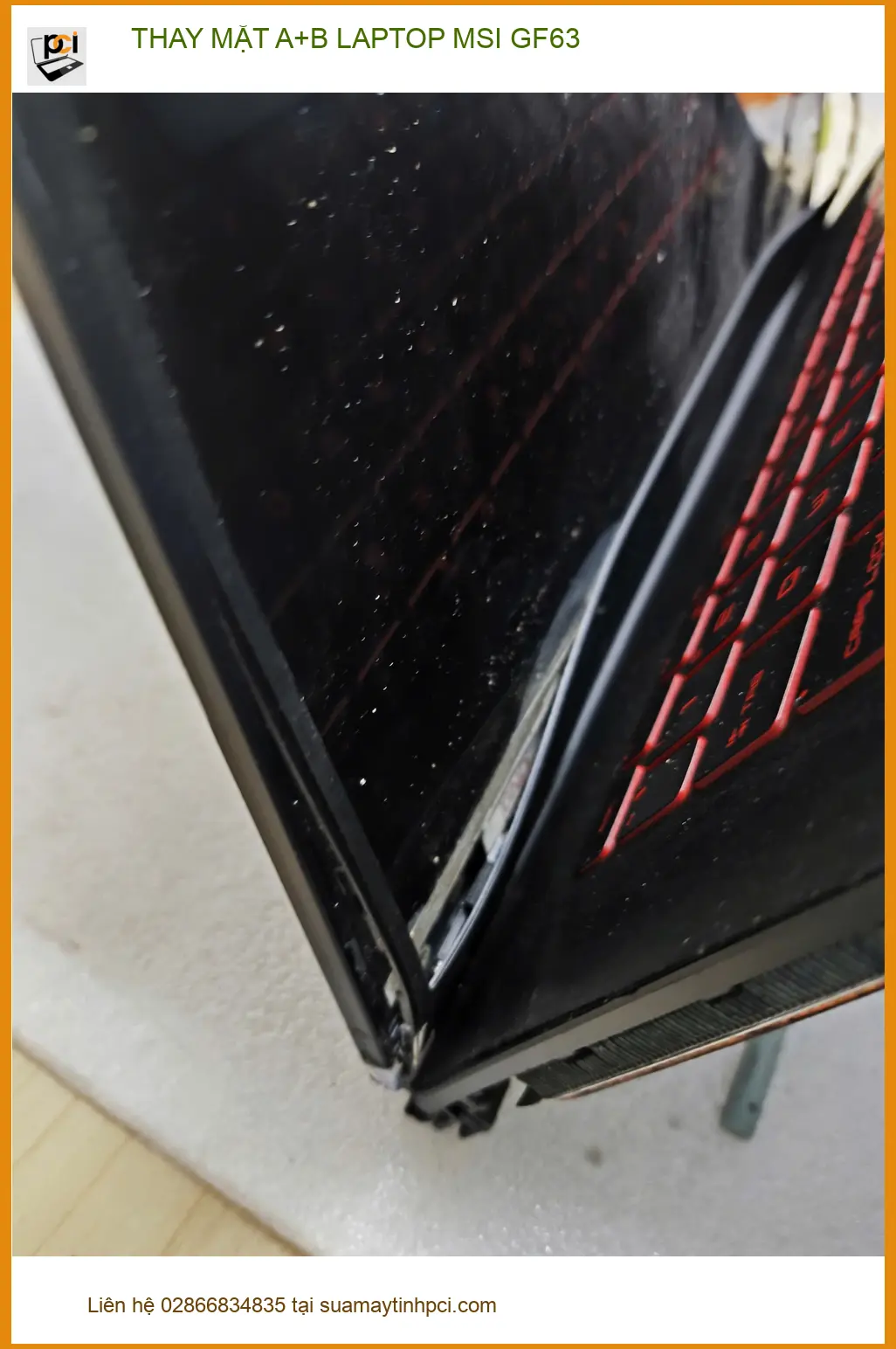 Chị Thanh thiết kế đồ họa thay mặt A+B laptop MSI GF63 - Trung tâm Gò Vấp lấy ngay ảnh thực tế 1