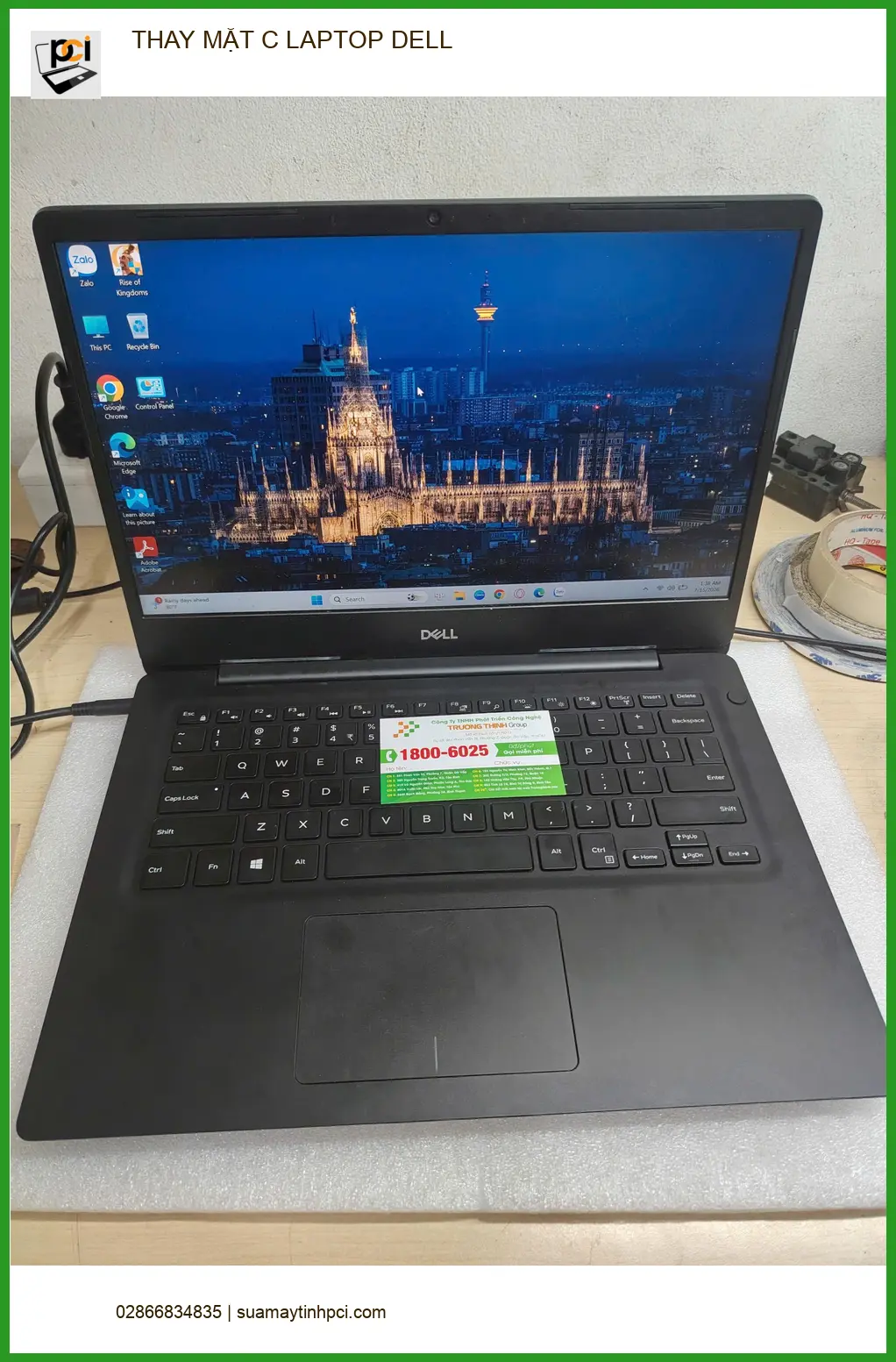 Chị Tuyết tìm chỗ thay mặt C laptop Dell Quận Gò Vấp nhanh chóng ảnh thực tế 1