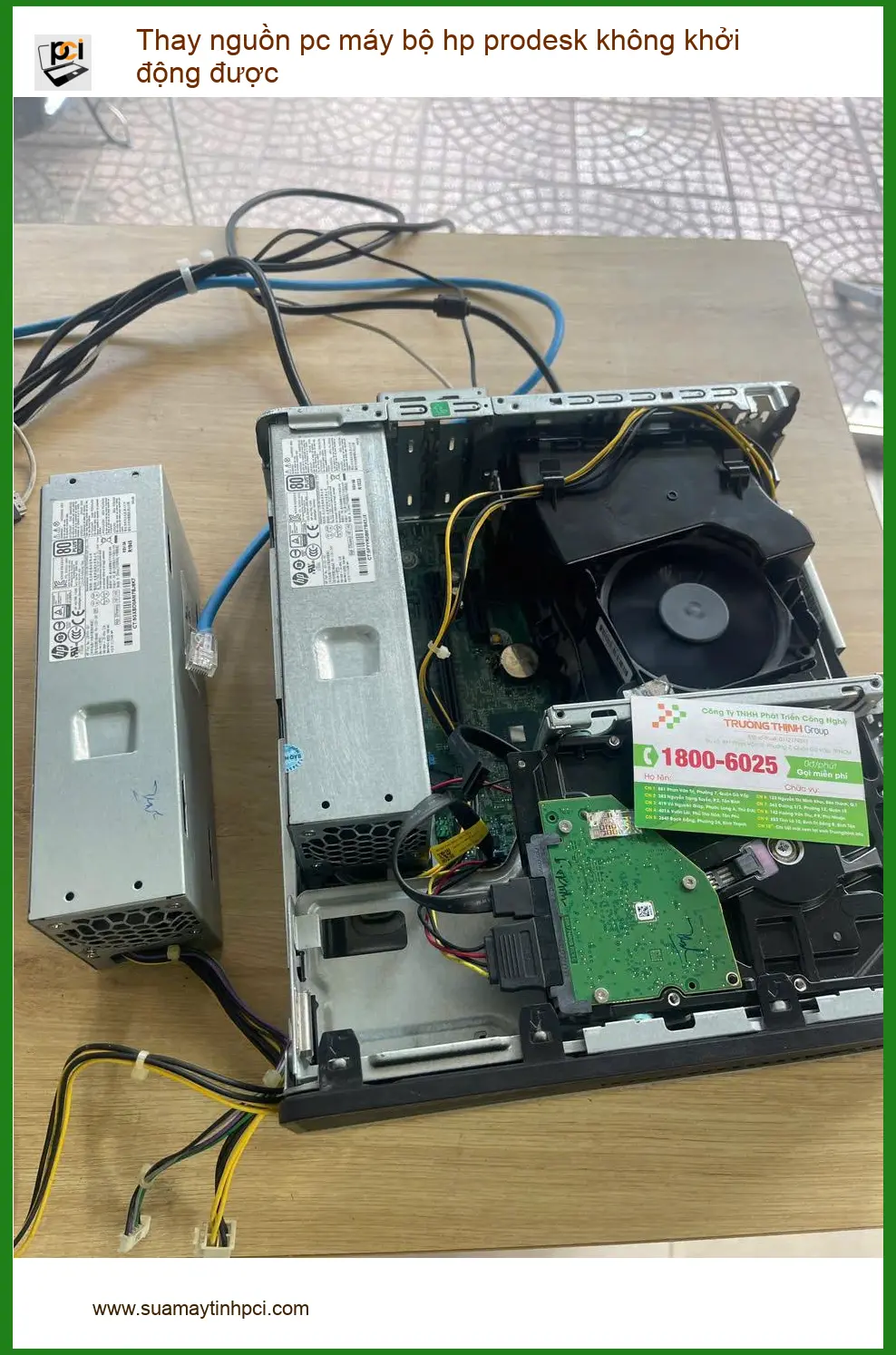Tiệm thay nguồn pc máy bộ hp prodesk không khởi động được Quận Phú Nhuận ảnh thực tế 1