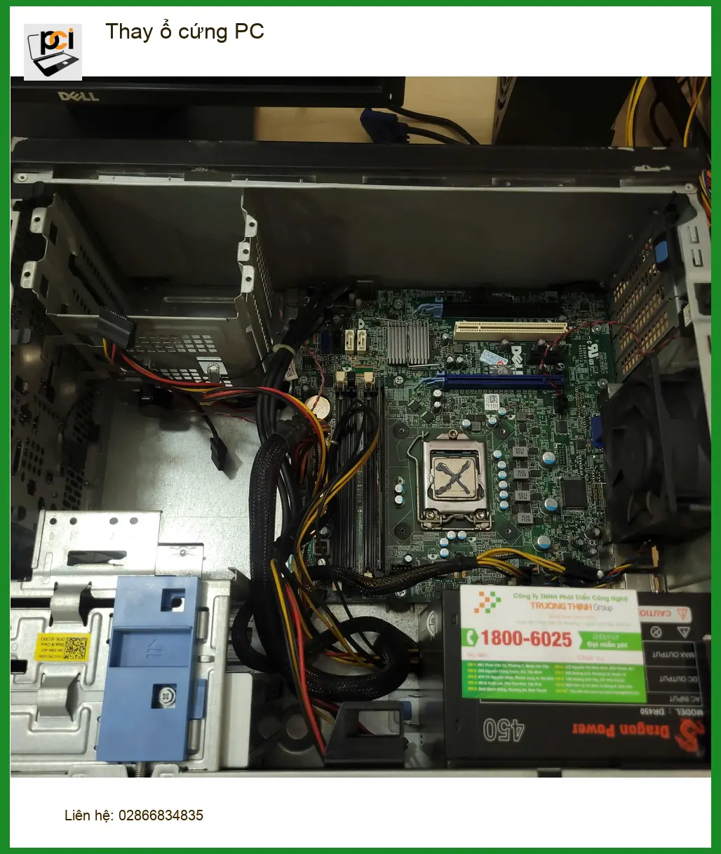 Anh Bảo làm đồ họa review Cửa hàng Thay ổ cứng PC Quận Tân Bình uy tín