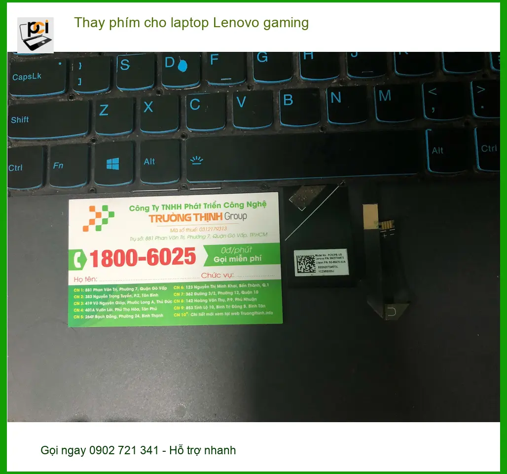 Chú Tùng kinh doanh online tìm tiệm thay phím laptop Lenovo gaming Quận Bình Tân ảnh thực tế 1