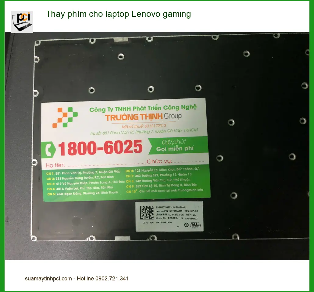 Chú Tùng kinh doanh online tìm tiệm thay phím laptop Lenovo gaming Quận Bình Tân ảnh thực tế 2
