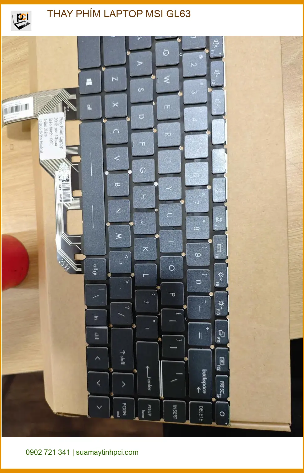 Anh Quang kỹ sư tìm chỗ thay phím laptop MSI GL63 Quận Tân Bình uy tín